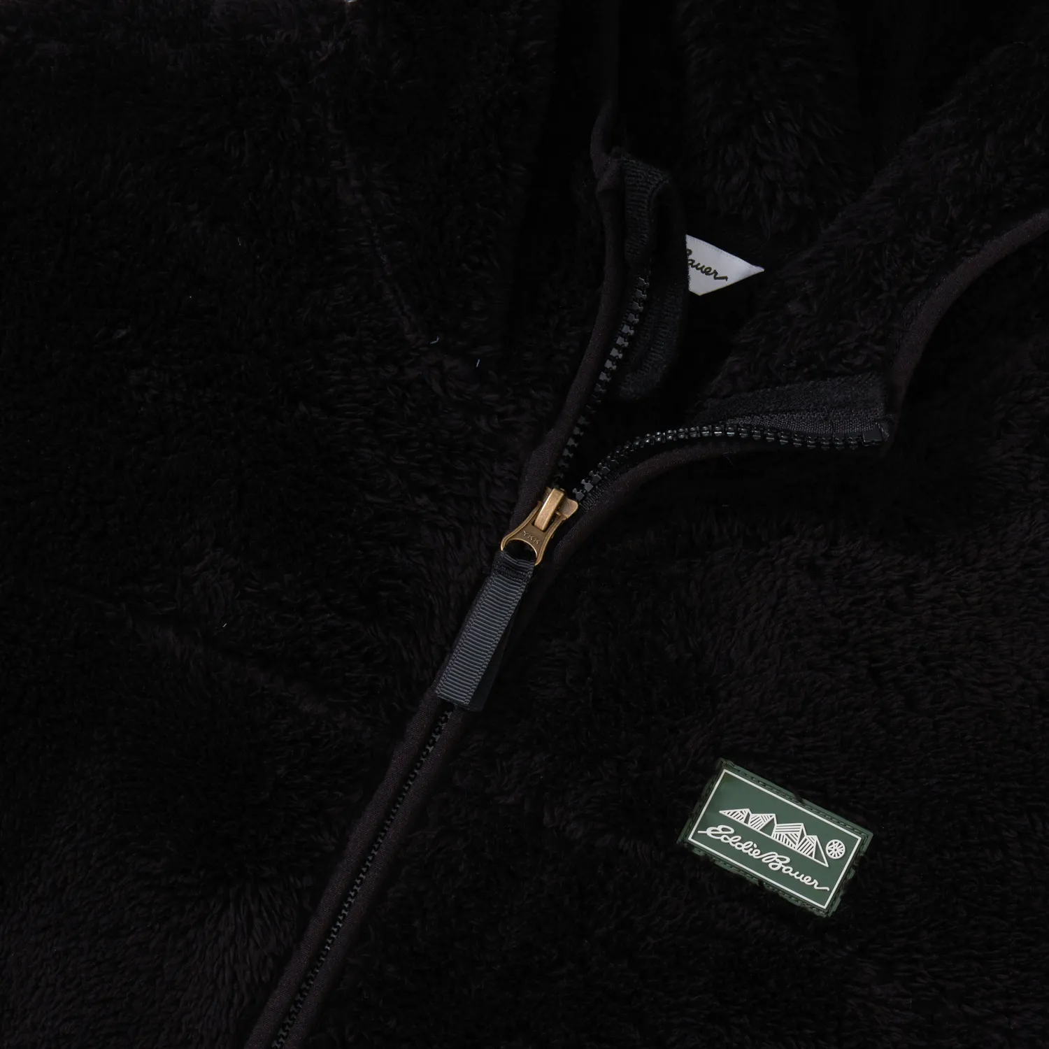 Eddie Bauer Quest Plush Fleece jacheta copii cu gluga neagra