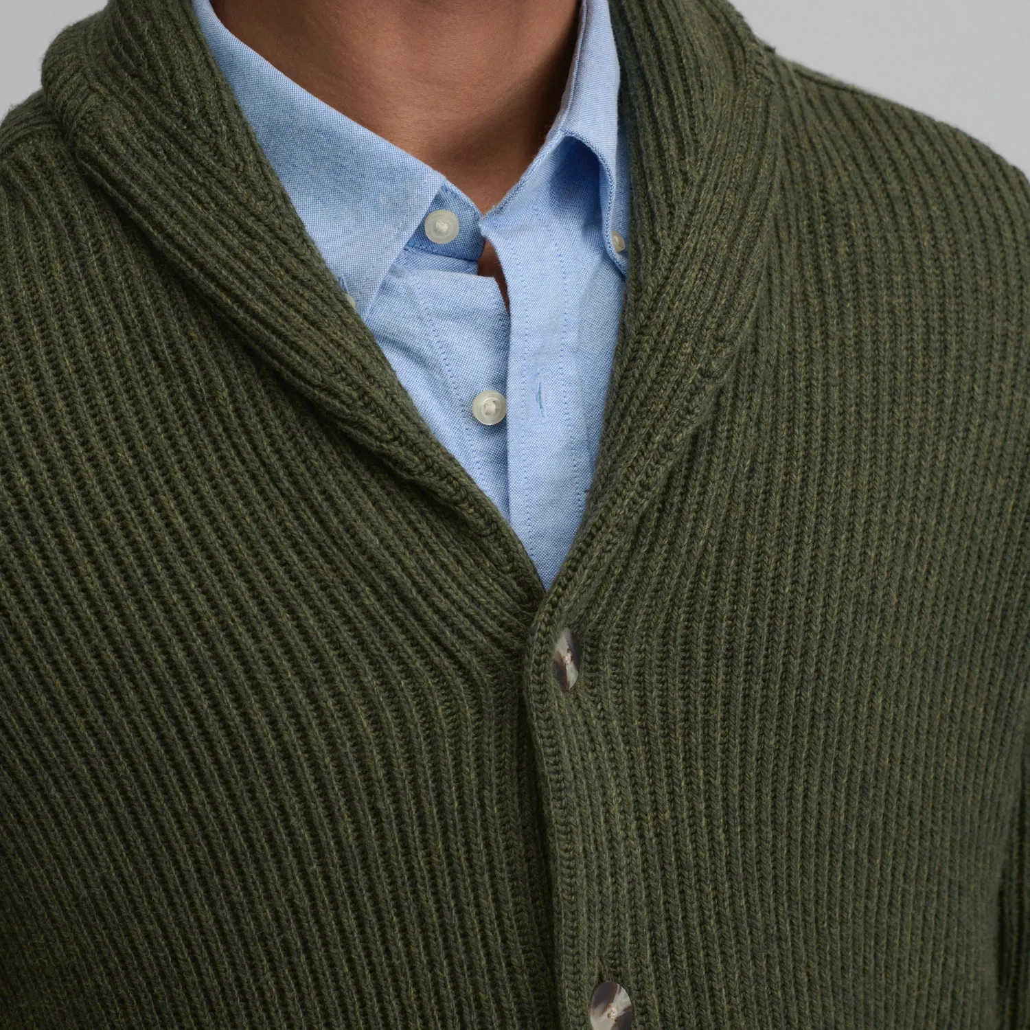 Eddie Bauer Fletcher Bay cardigan bărbați Deep Olive gros