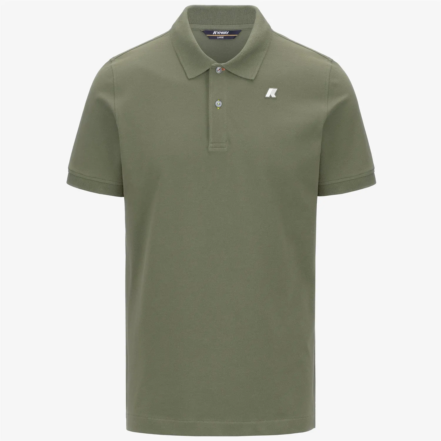 K-Way Vinnie Pique Slim polo barbati verde lichen elastic