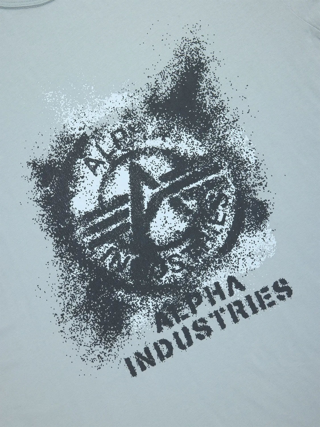 Alpha Industries Relaxed Faded Print tricou negru bumbac