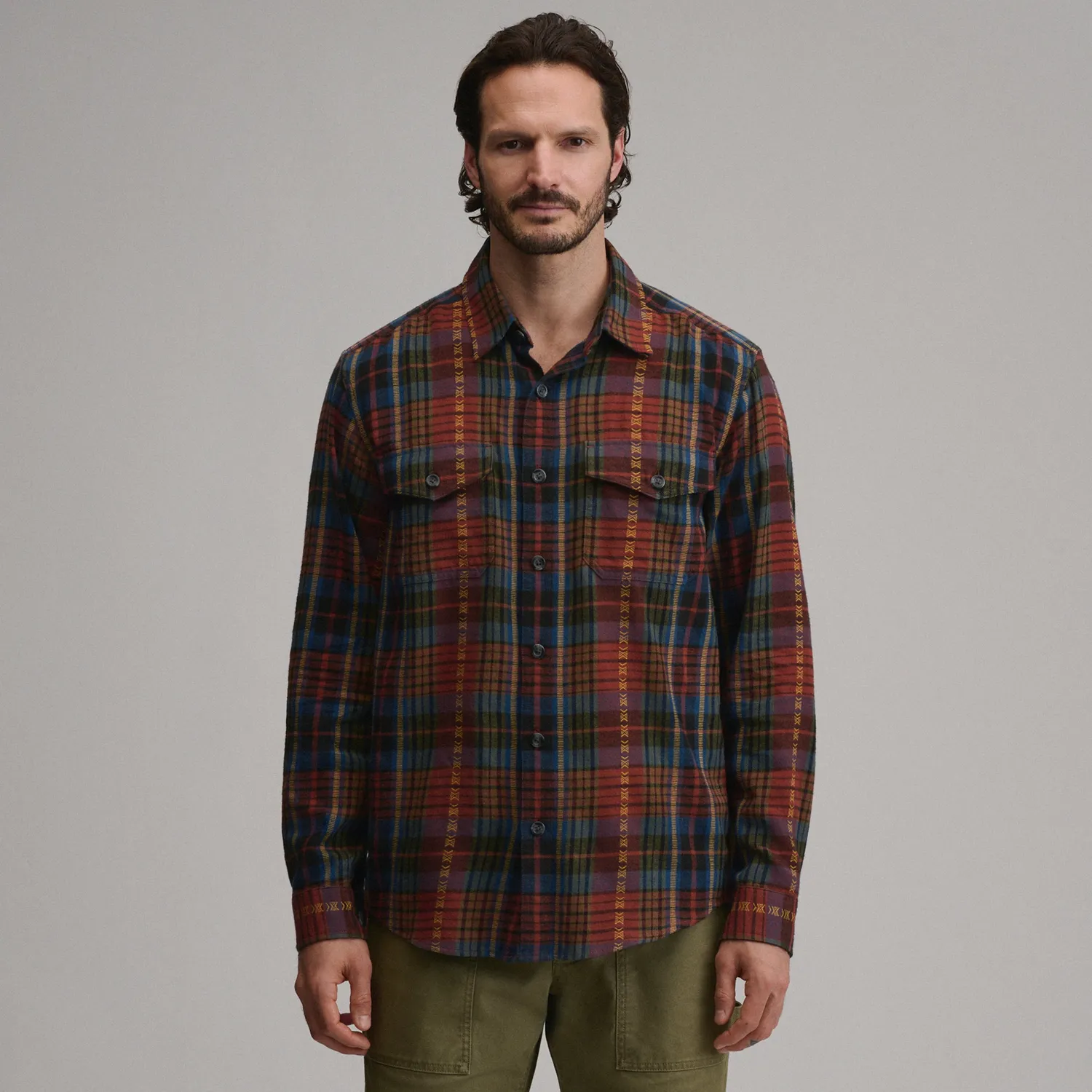 Eddie Bauer Cabin camasa flanel Sea Glass calduroasa