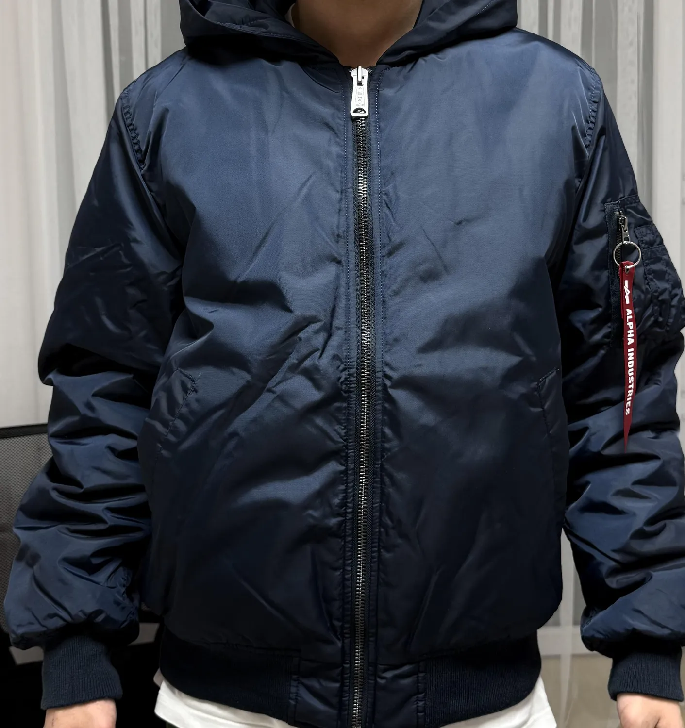 Alpha Industries MA-1 Hooded geaca bomber unisex cu gluga oxford