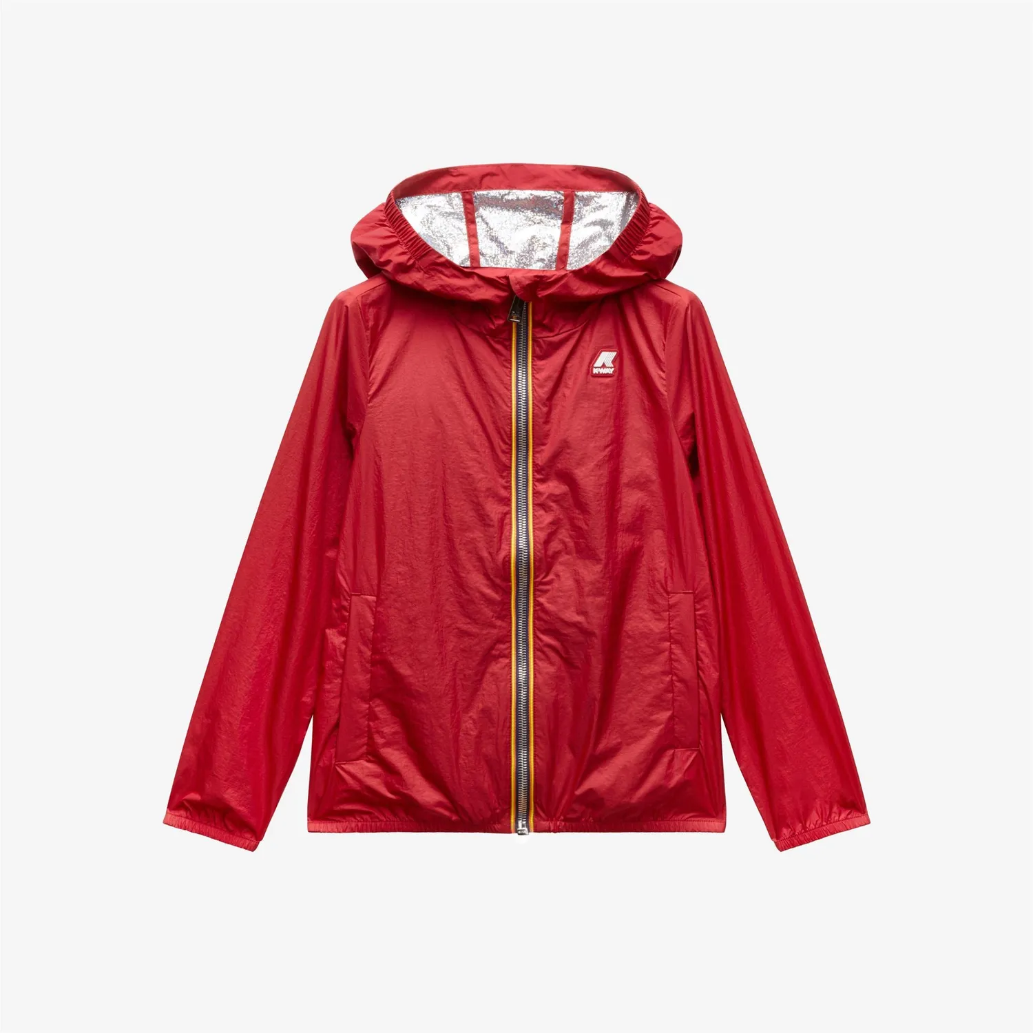 K-Way Lil K3128BW geaca fete rosu berry metalizata scurt