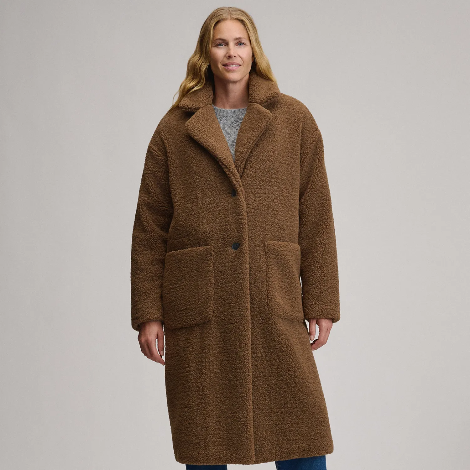 Eddie Bauer Plush palton trenci dama Negru calduros
