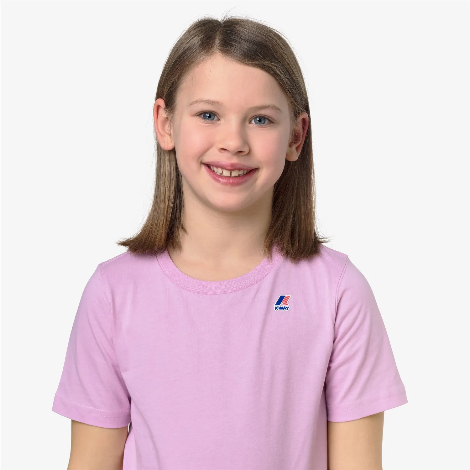 K-Way Leonide tricou copii roz lavanda bumbac