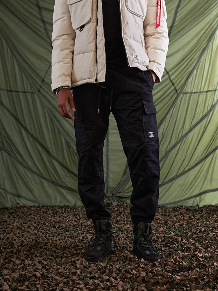 Alpha Industries Cotton Jogger pantaloni negri bumbac