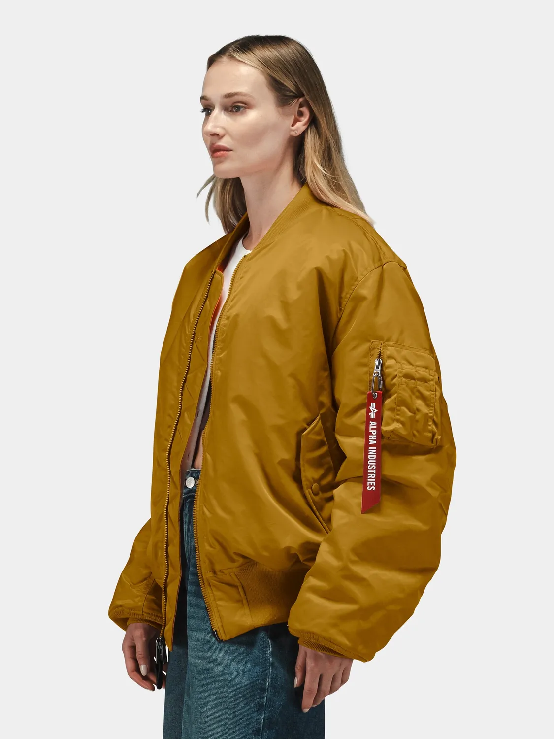 Alpha Industries MA-1 Bomber geaca kaki nailon
