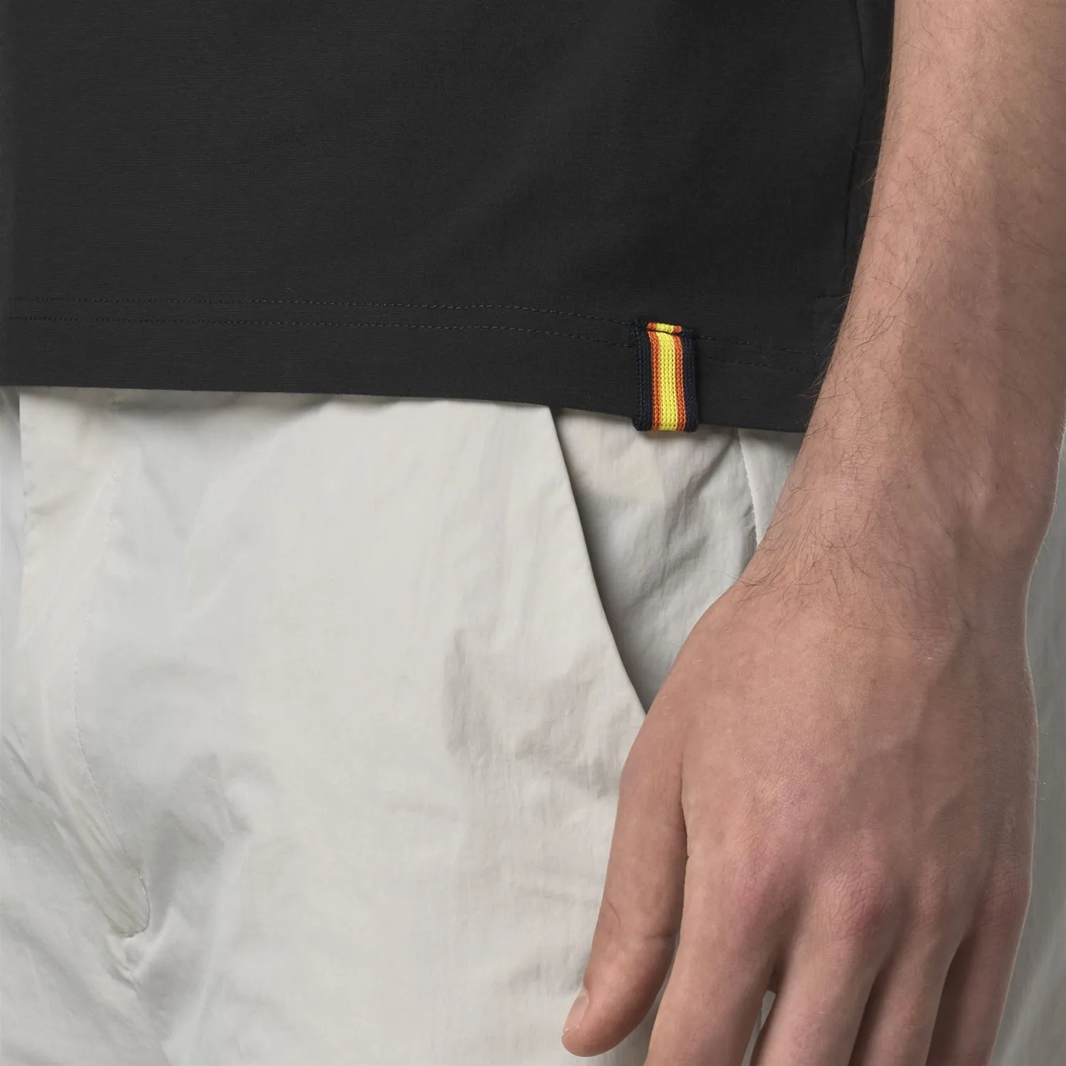 K-Way Vincelle Ice Cotton polo negru elastic
