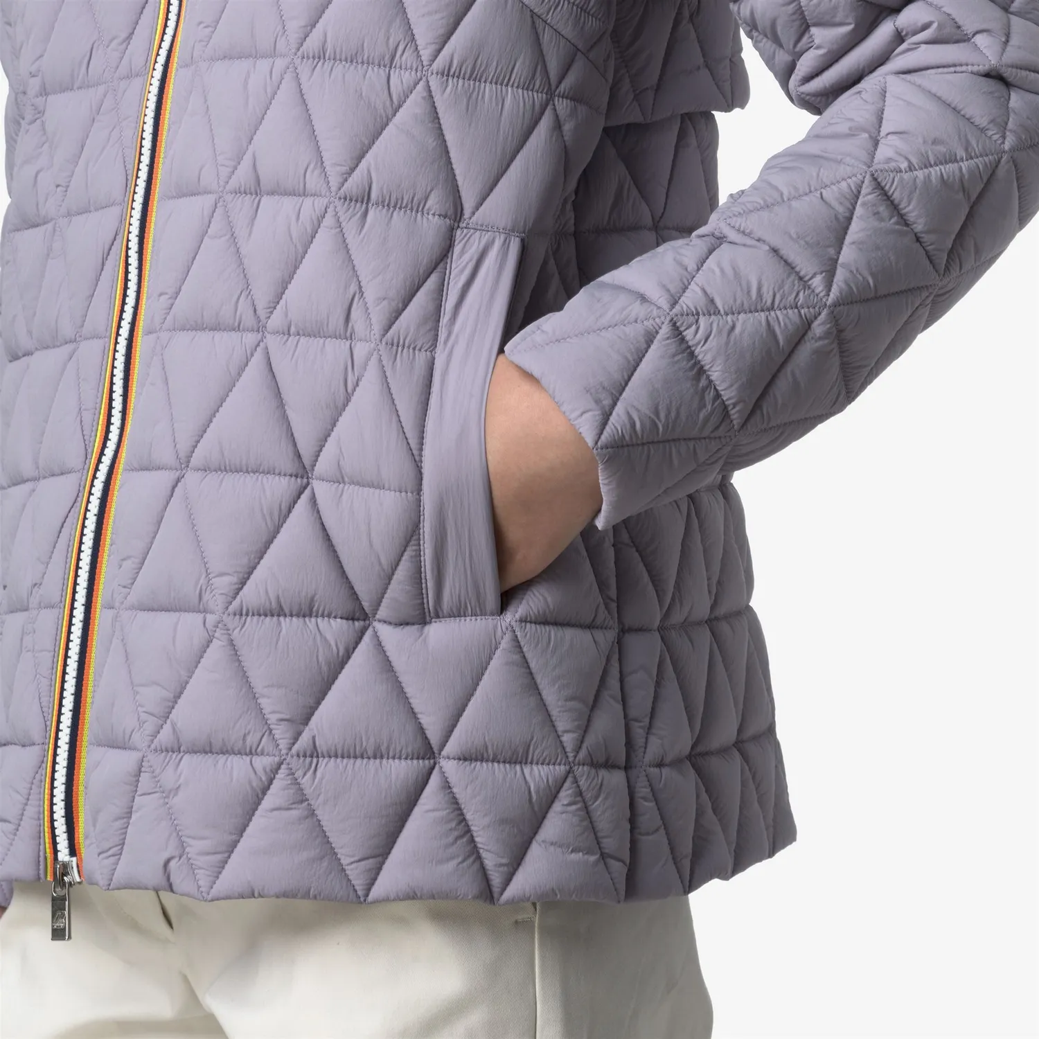 K-Way Madlaine geaca dama Violet Lavender matlasata scurta