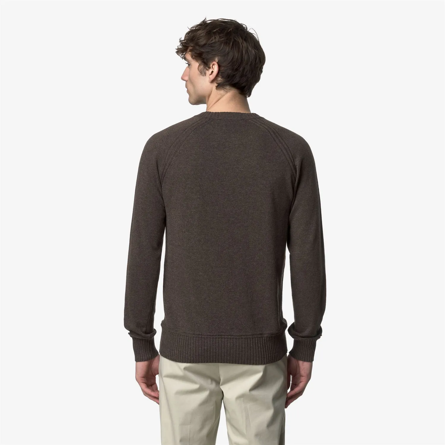 K-Way Sebas Wool Cashmere pulover maro lana calduros