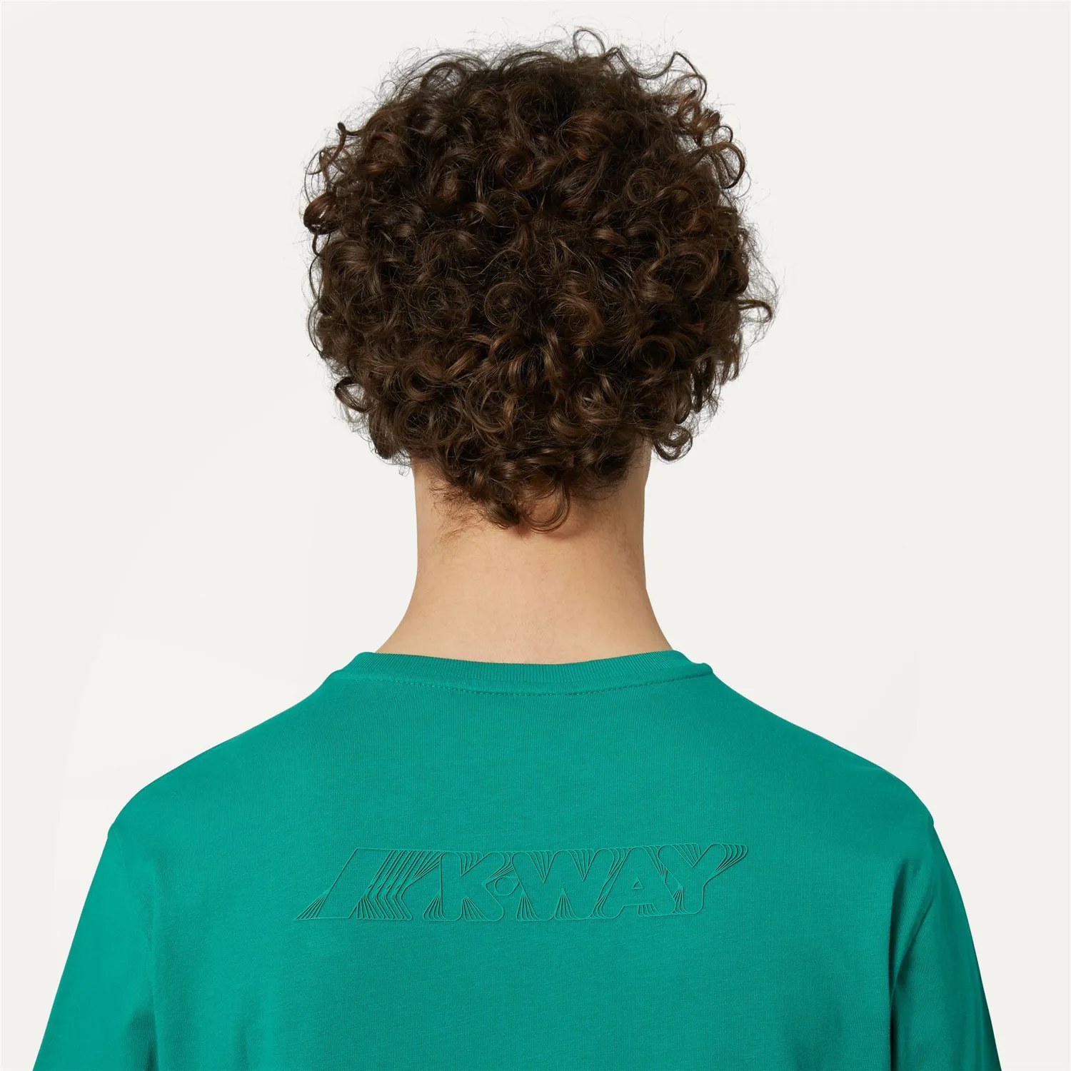 K-Way Elliot tricou verde bumbac imprimeu spate