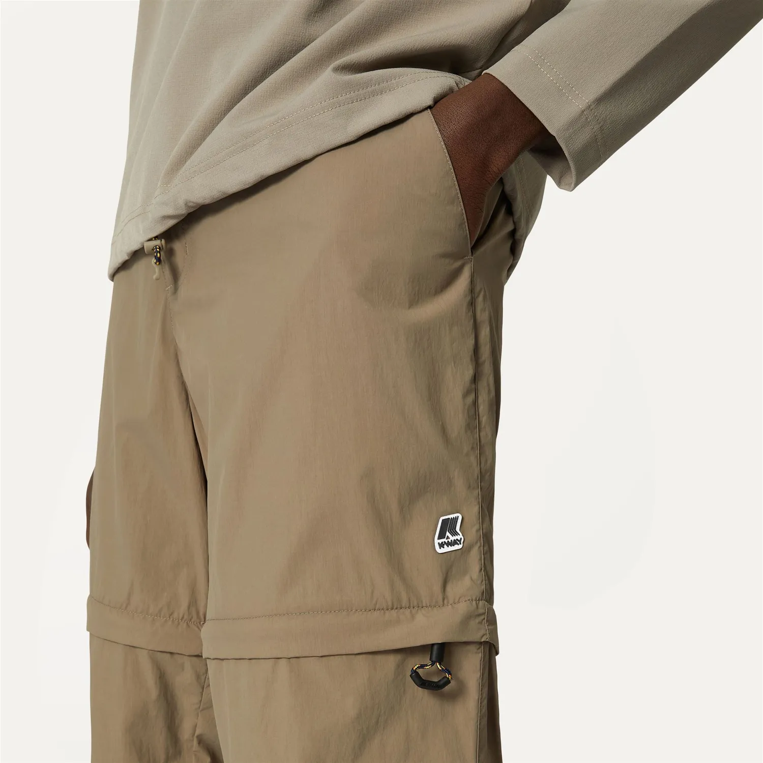 K-Way Sepaux pantaloni barbati Beige Taupe cargo