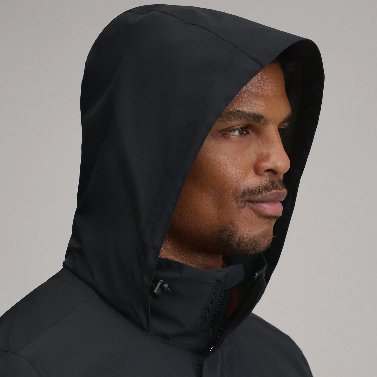 Eddie Bauer Rainfoil geacă ploaie neagră impermeabilă