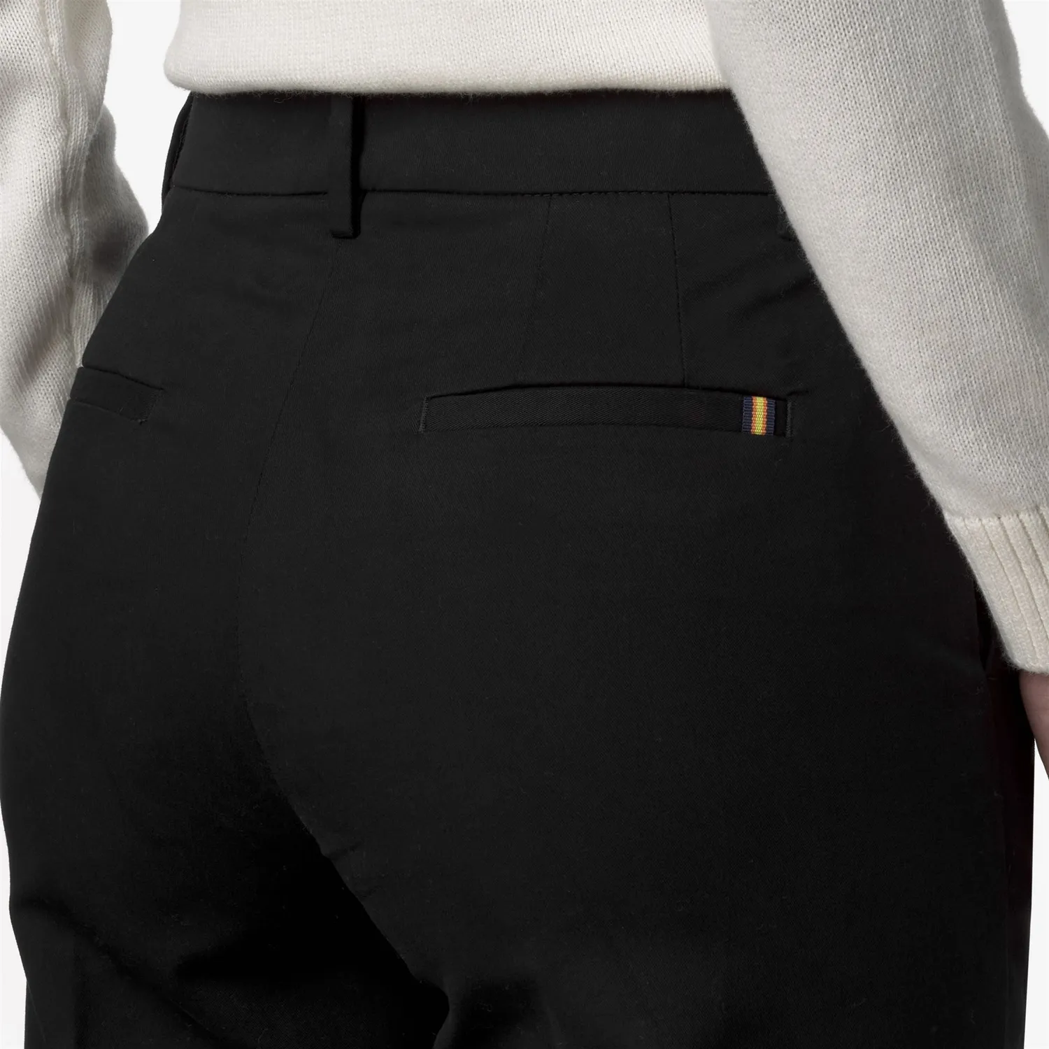 K-Way Tyanne Twill Tech Peach pantaloni dama negri largi