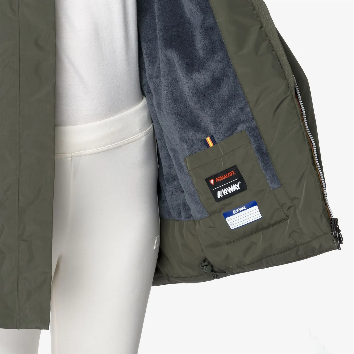 K-Way Sophie Soft Touch Marmotta palton dama verde