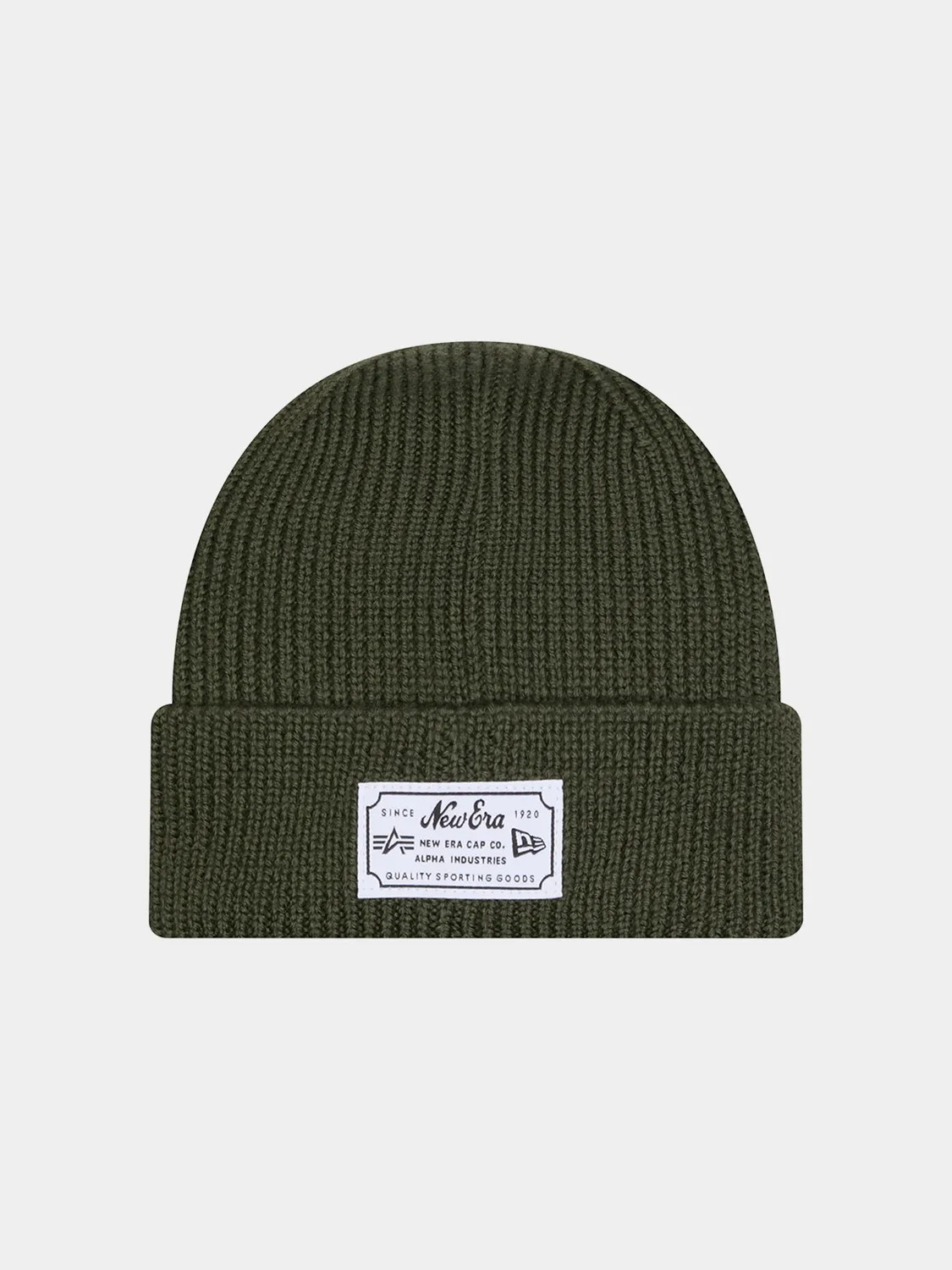 Alpha Industries New Era caciula verde lana